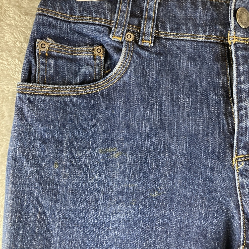 Jones New York Jeans Women's 4 Blue Denim Stretch Straight Leg Dark‎ Wash - Picture 3 of 16